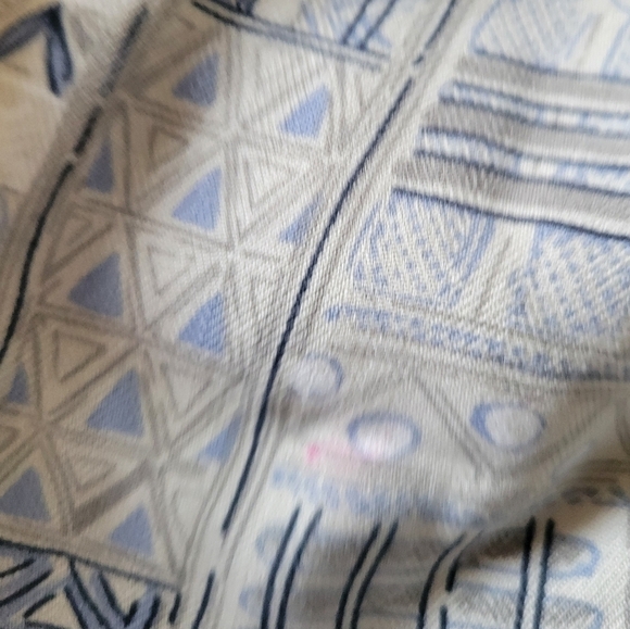 Joseph & Feiss Printed Silk Shirt Size 2X Cream - Picture 7 of 10